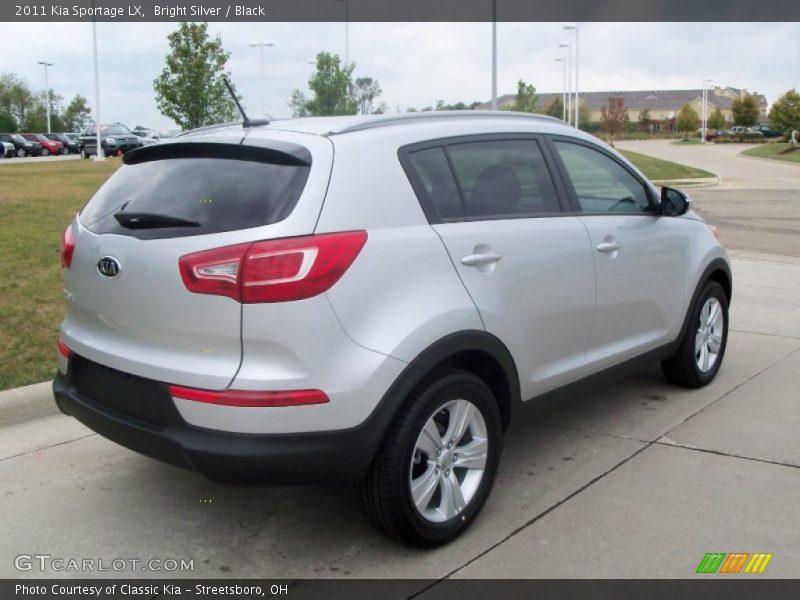 Bright Silver / Black 2011 Kia Sportage LX