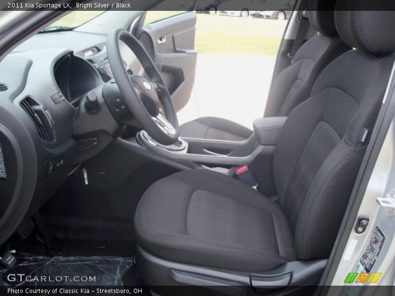 Bright Silver / Black 2011 Kia Sportage LX