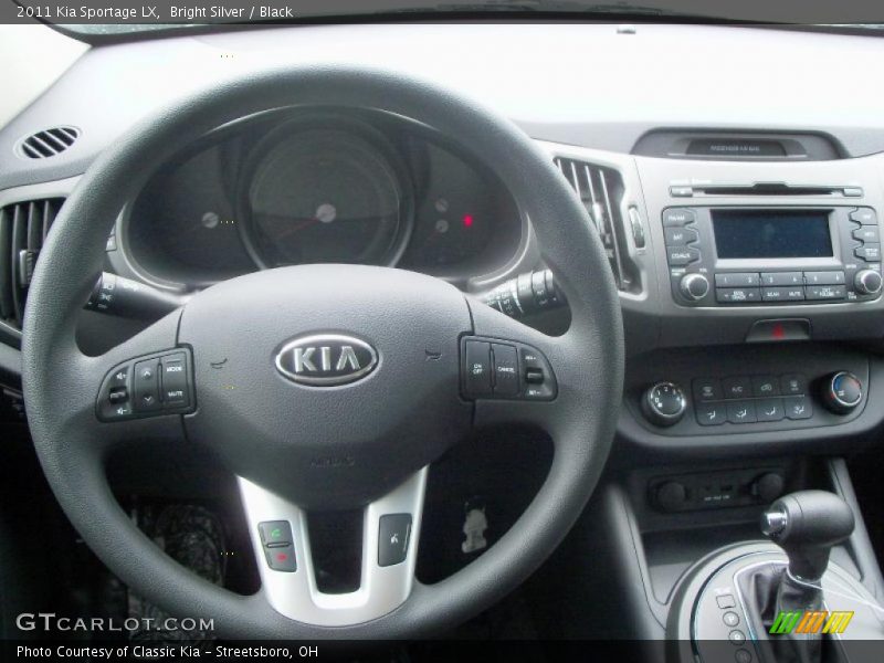 Bright Silver / Black 2011 Kia Sportage LX