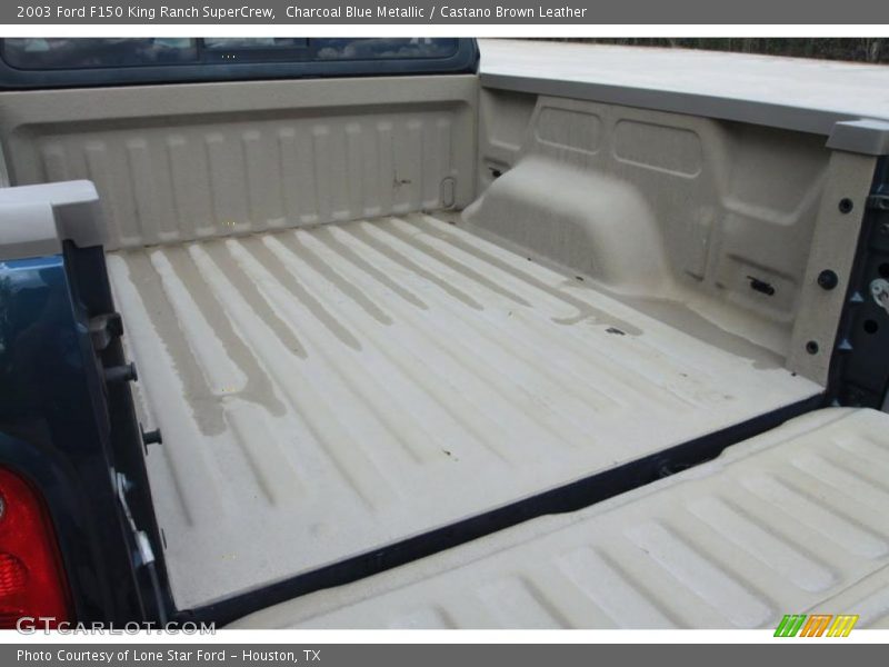 Charcoal Blue Metallic / Castano Brown Leather 2003 Ford F150 King Ranch SuperCrew