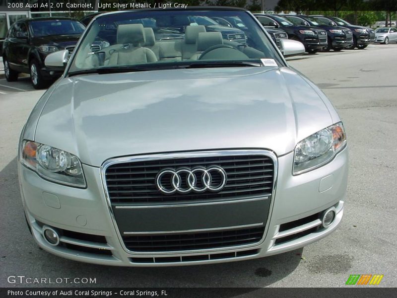 Light Silver Metallic / Light Gray 2008 Audi A4 2.0T Cabriolet