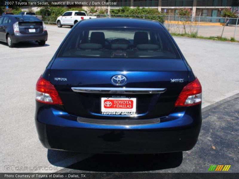 Nautical Blue Metallic / Dark Charcoal 2007 Toyota Yaris Sedan