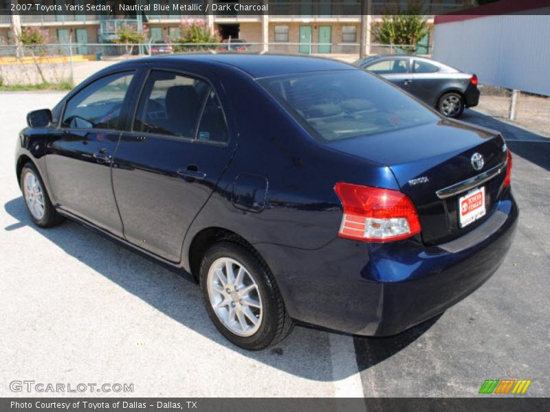 Nautical Blue Metallic / Dark Charcoal 2007 Toyota Yaris Sedan