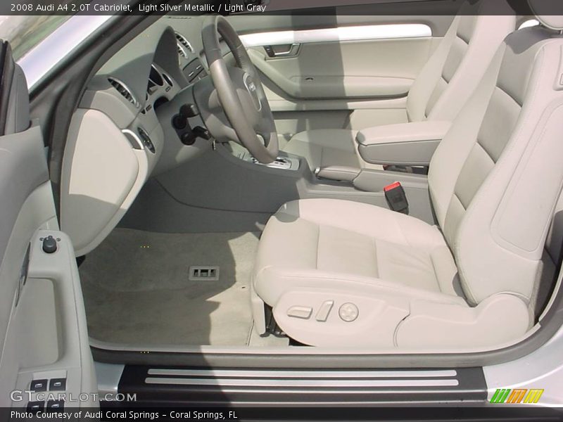 Light Silver Metallic / Light Gray 2008 Audi A4 2.0T Cabriolet