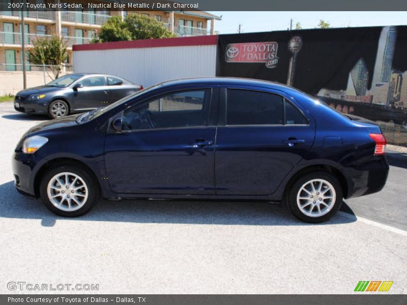 Nautical Blue Metallic / Dark Charcoal 2007 Toyota Yaris Sedan