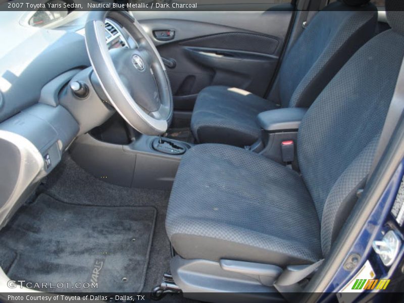 Nautical Blue Metallic / Dark Charcoal 2007 Toyota Yaris Sedan