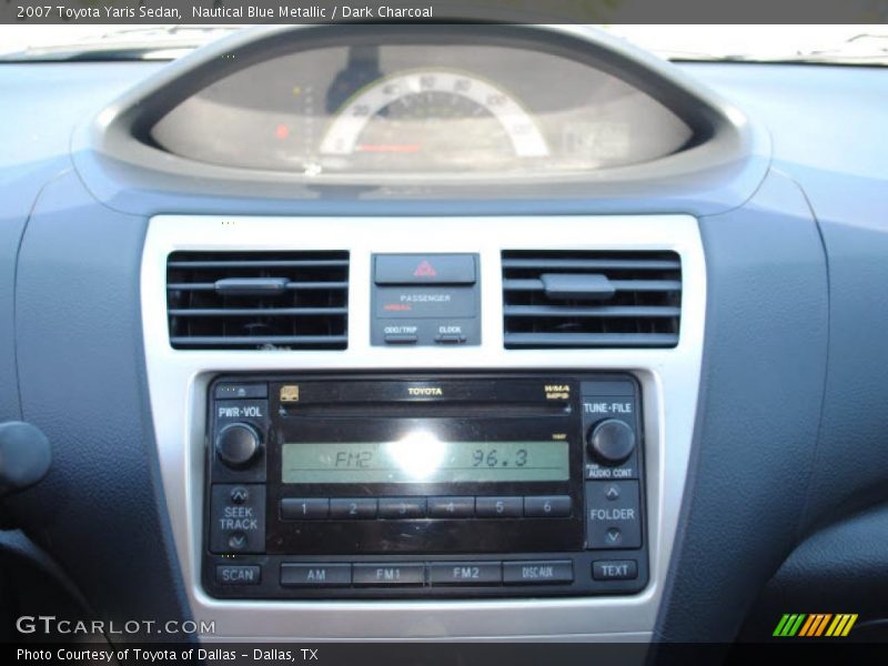 Nautical Blue Metallic / Dark Charcoal 2007 Toyota Yaris Sedan
