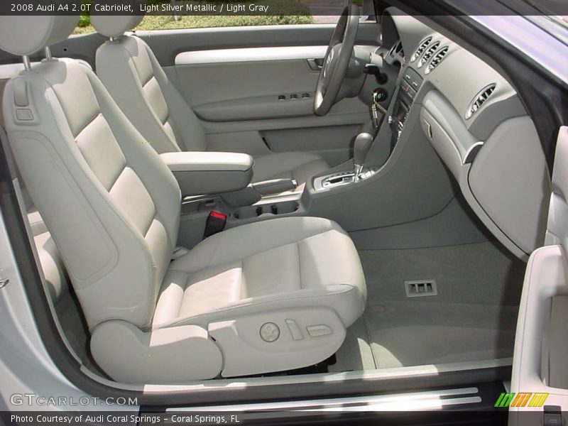 Light Silver Metallic / Light Gray 2008 Audi A4 2.0T Cabriolet