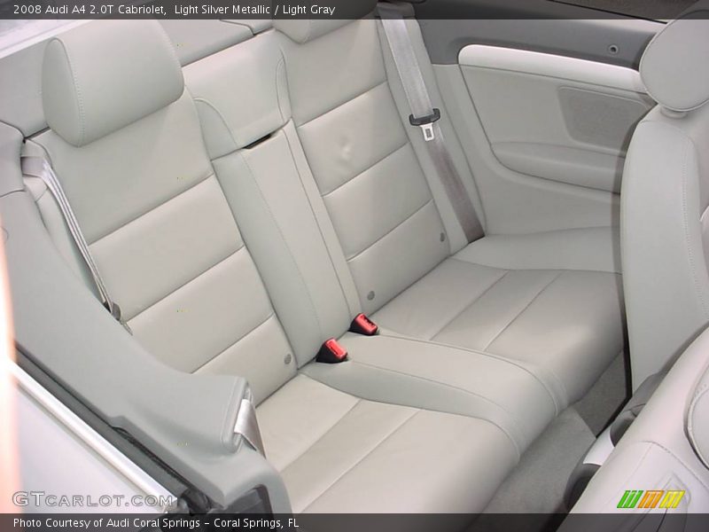 Light Silver Metallic / Light Gray 2008 Audi A4 2.0T Cabriolet