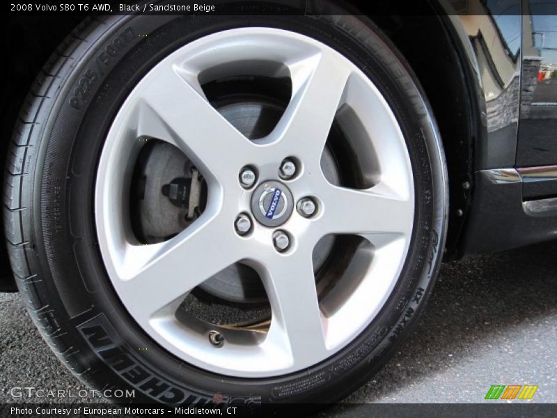 Black / Sandstone Beige 2008 Volvo S80 T6 AWD