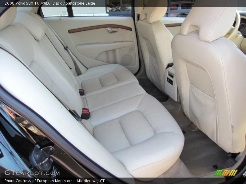 Black / Sandstone Beige 2008 Volvo S80 T6 AWD