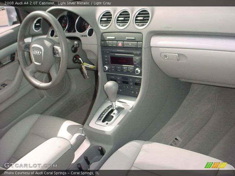 Light Silver Metallic / Light Gray 2008 Audi A4 2.0T Cabriolet