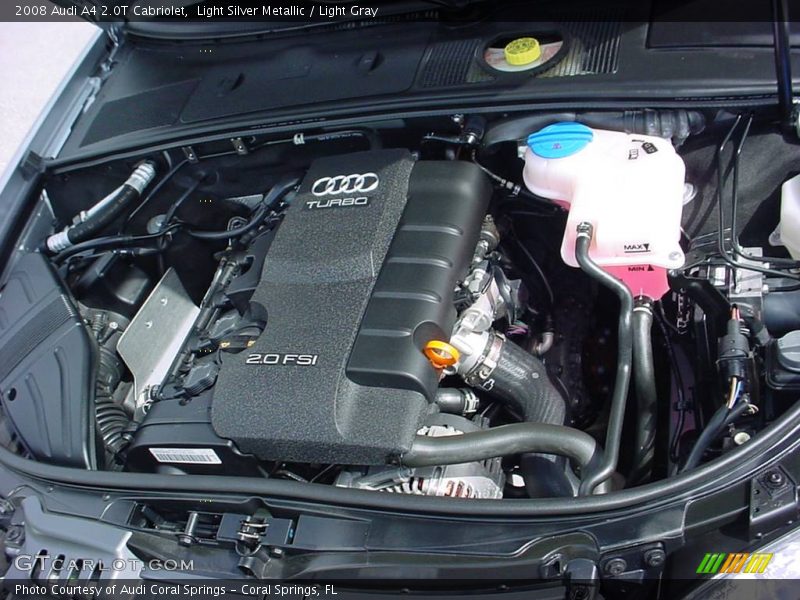 Light Silver Metallic / Light Gray 2008 Audi A4 2.0T Cabriolet