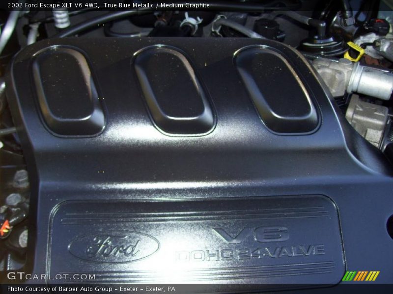 True Blue Metallic / Medium Graphite 2002 Ford Escape XLT V6 4WD