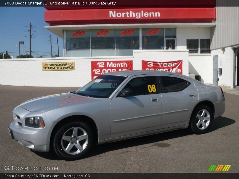 Bright Silver Metallic / Dark Slate Gray 2008 Dodge Charger SE