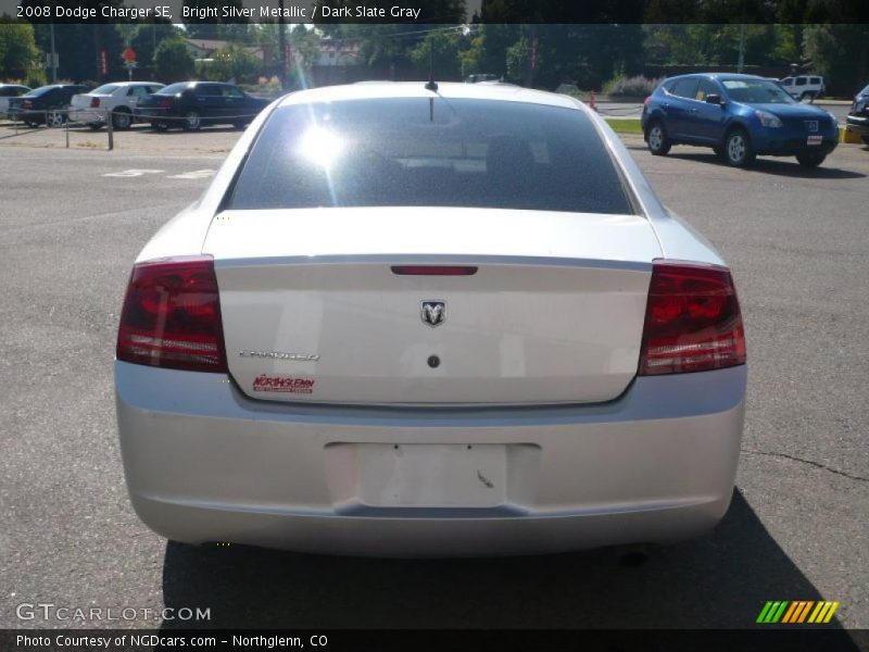Bright Silver Metallic / Dark Slate Gray 2008 Dodge Charger SE