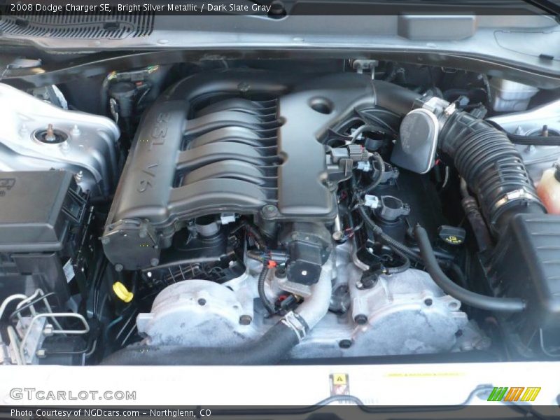 Bright Silver Metallic / Dark Slate Gray 2008 Dodge Charger SE