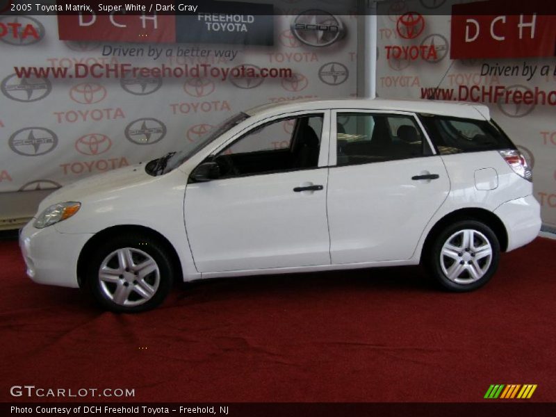 Super White / Dark Gray 2005 Toyota Matrix
