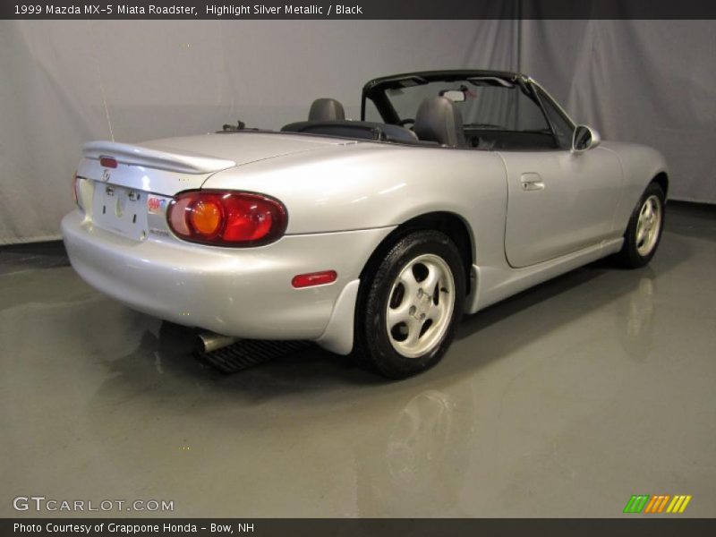 Highlight Silver Metallic / Black 1999 Mazda MX-5 Miata Roadster