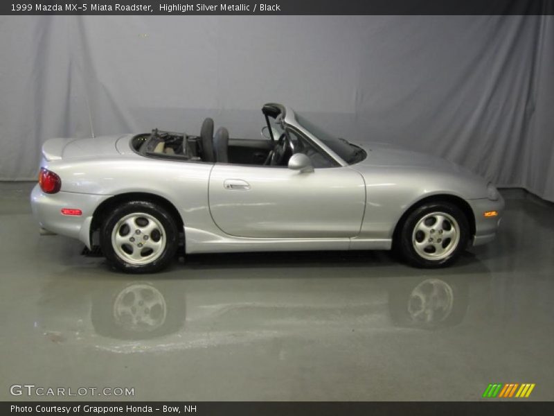 Highlight Silver Metallic / Black 1999 Mazda MX-5 Miata Roadster