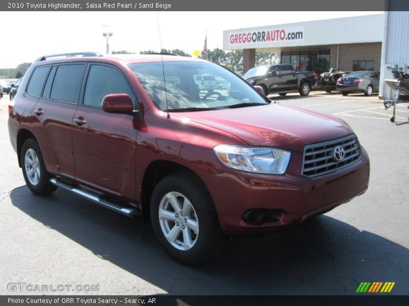 Salsa Red Pearl / Sand Beige 2010 Toyota Highlander