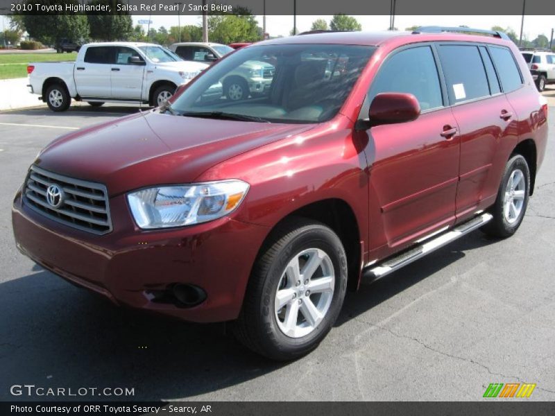 Salsa Red Pearl / Sand Beige 2010 Toyota Highlander