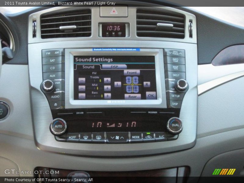 Blizzard White Pearl / Light Gray 2011 Toyota Avalon Limited