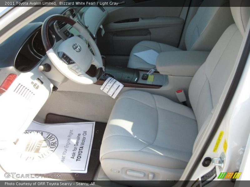 Blizzard White Pearl / Light Gray 2011 Toyota Avalon Limited