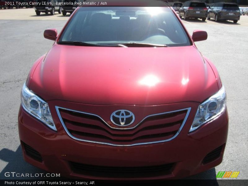 Barcelona Red Metallic / Ash 2011 Toyota Camry LE V6