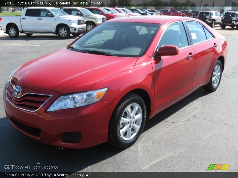 Barcelona Red Metallic / Ash 2011 Toyota Camry LE V6
