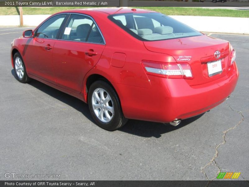 Barcelona Red Metallic / Ash 2011 Toyota Camry LE V6