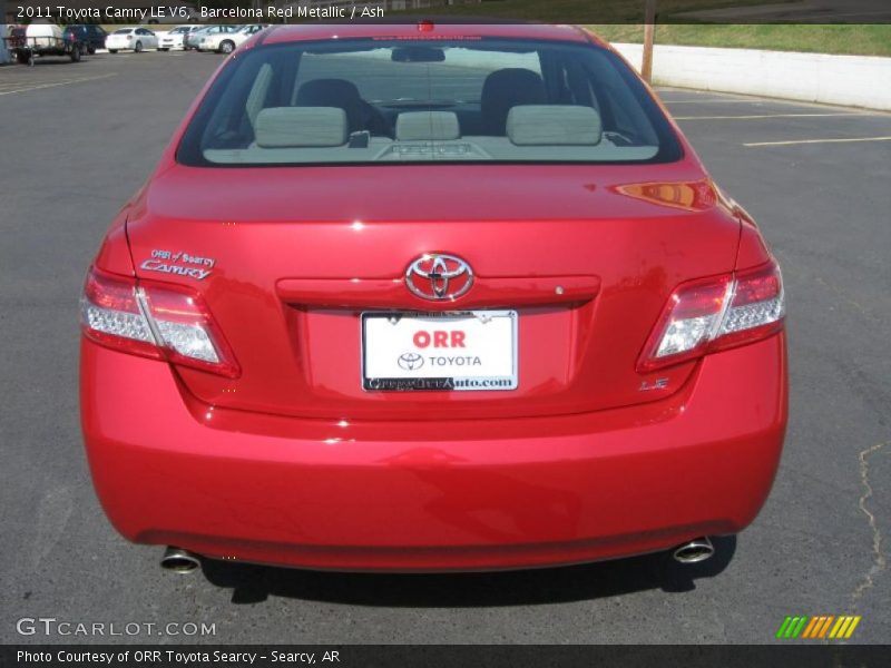 Barcelona Red Metallic / Ash 2011 Toyota Camry LE V6