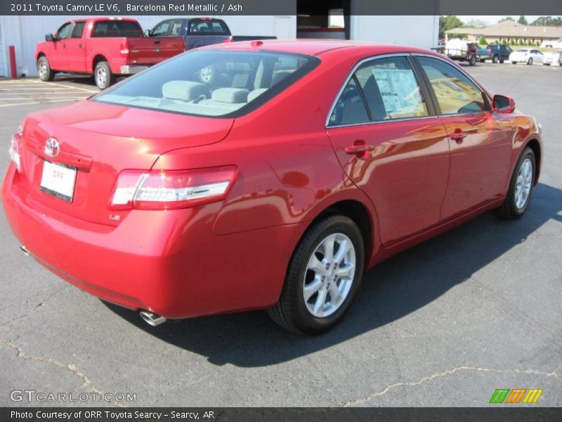 Barcelona Red Metallic / Ash 2011 Toyota Camry LE V6
