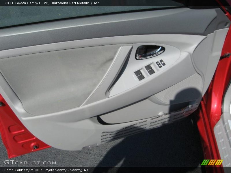 Barcelona Red Metallic / Ash 2011 Toyota Camry LE V6