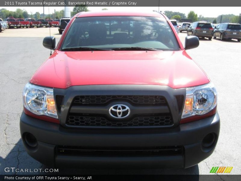 Barcelona Red Metallic / Graphite Gray 2011 Toyota Tacoma Regular Cab
