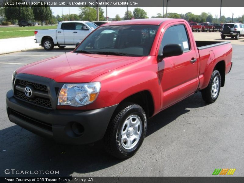 Barcelona Red Metallic / Graphite Gray 2011 Toyota Tacoma Regular Cab