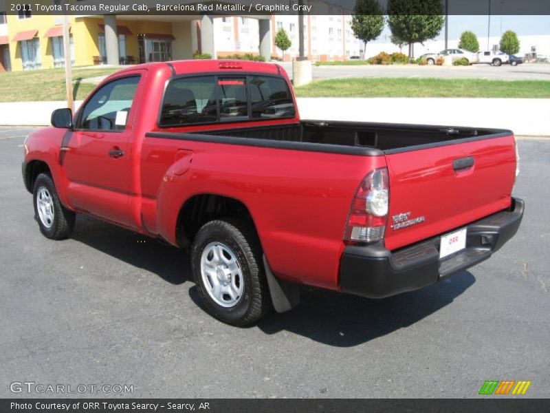 Barcelona Red Metallic / Graphite Gray 2011 Toyota Tacoma Regular Cab