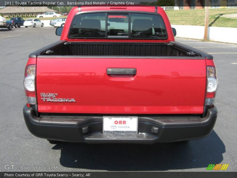 Barcelona Red Metallic / Graphite Gray 2011 Toyota Tacoma Regular Cab