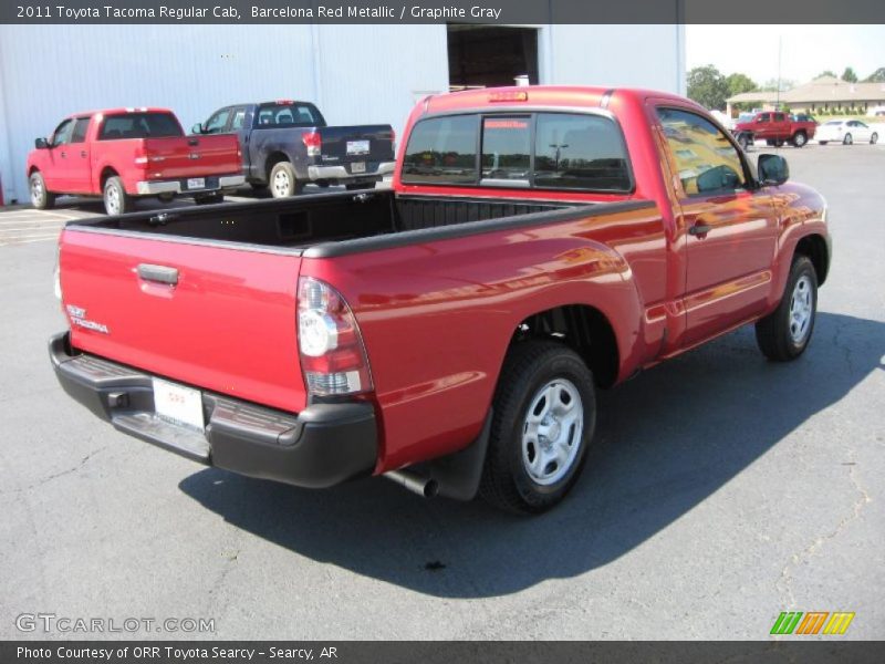Barcelona Red Metallic / Graphite Gray 2011 Toyota Tacoma Regular Cab