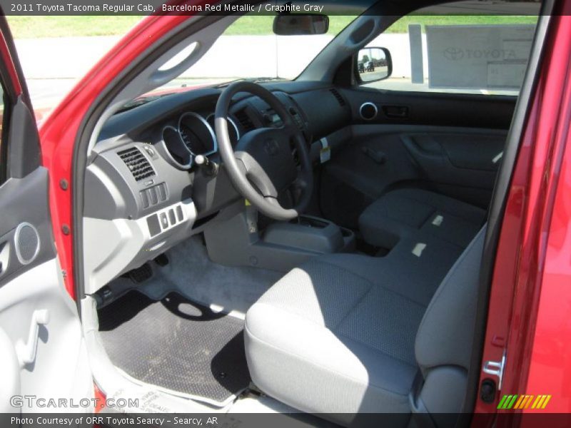 Barcelona Red Metallic / Graphite Gray 2011 Toyota Tacoma Regular Cab
