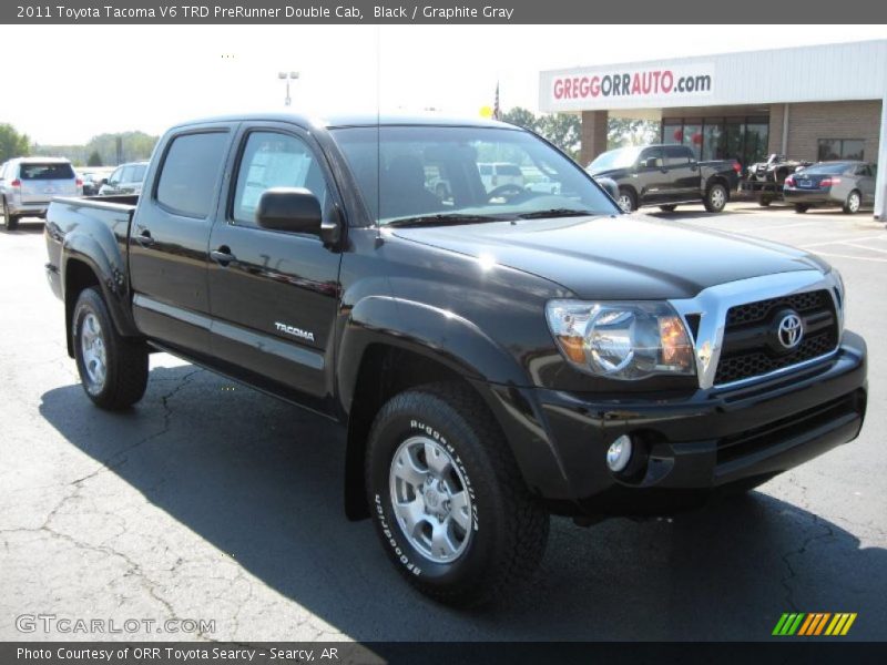 Black / Graphite Gray 2011 Toyota Tacoma V6 TRD PreRunner Double Cab