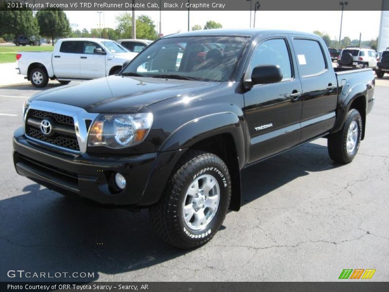 Black / Graphite Gray 2011 Toyota Tacoma V6 TRD PreRunner Double Cab