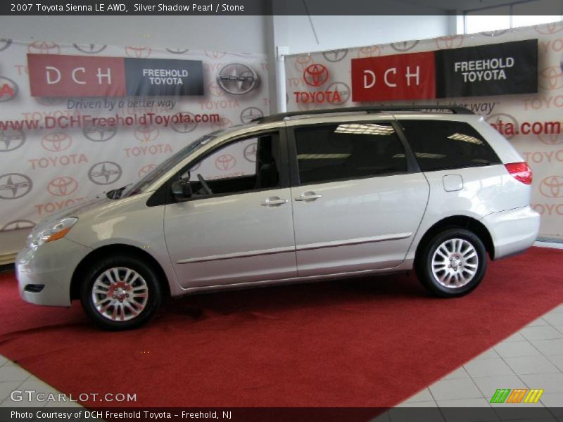 Silver Shadow Pearl / Stone 2007 Toyota Sienna LE AWD
