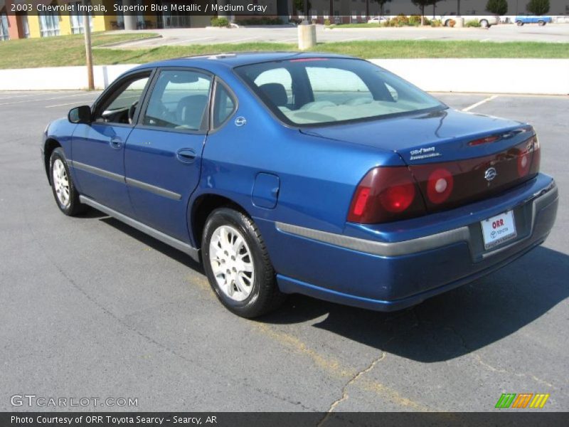 Superior Blue Metallic / Medium Gray 2003 Chevrolet Impala