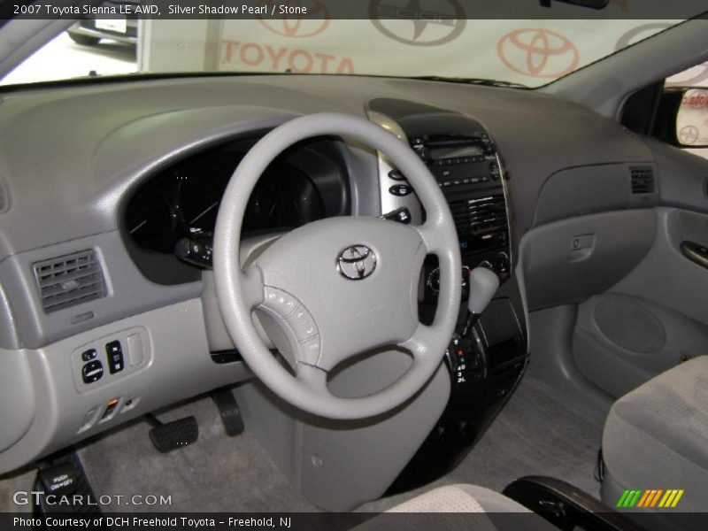 Silver Shadow Pearl / Stone 2007 Toyota Sienna LE AWD