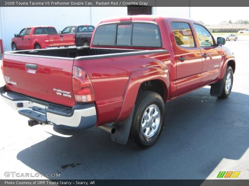 Radiant Red / Graphite Gray 2008 Toyota Tacoma V6 PreRunner Double Cab