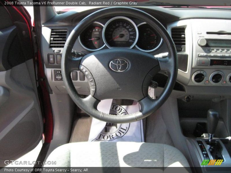 Radiant Red / Graphite Gray 2008 Toyota Tacoma V6 PreRunner Double Cab