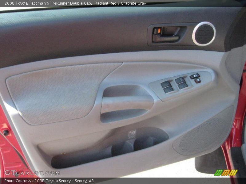 Radiant Red / Graphite Gray 2008 Toyota Tacoma V6 PreRunner Double Cab