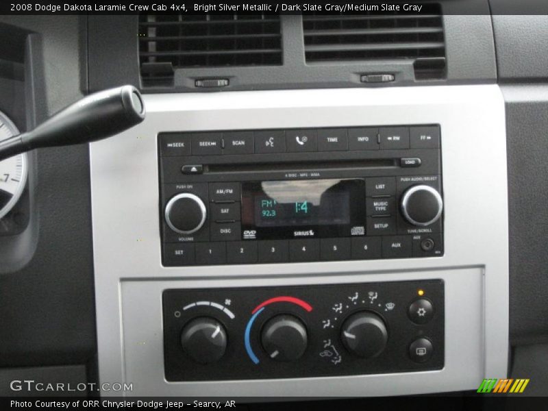 Bright Silver Metallic / Dark Slate Gray/Medium Slate Gray 2008 Dodge Dakota Laramie Crew Cab 4x4