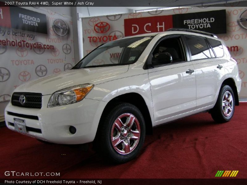 Super White / Ash Gray 2007 Toyota RAV4 4WD